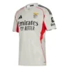 Front view of the SL Benfica Beige Away Kit 25/26 by adidas with v-neck collar and short sleeves.