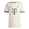 Adidas Bayern Munich Oktoberfest Kit 25/26 in beige, crewneck, short sleeves, front view.