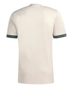 Back view of Adidas Bayern Munich Oktoberfest Kit 25/26 in beige, short sleeves, no name or number.