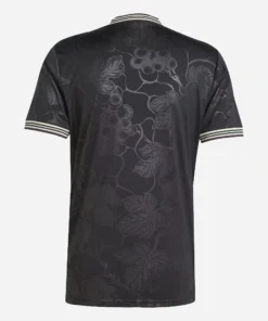 Back view of Adidas Juventus Third Kit 25/26, black jersey with short sleeves, no name or number.