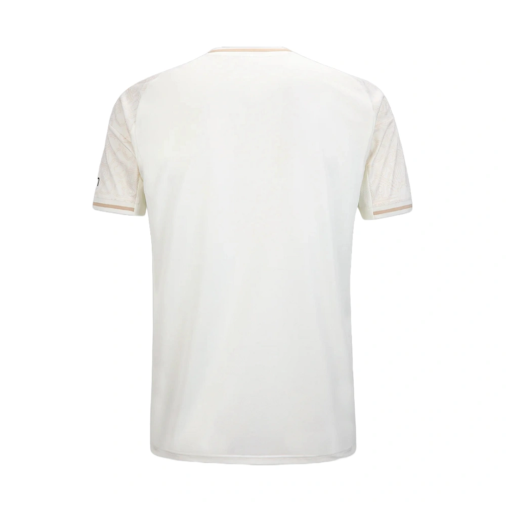 Back view of Adidas Nottingham Forest Away Kit 25/26 in off-white with crew neck and short sleeves, no name or number.