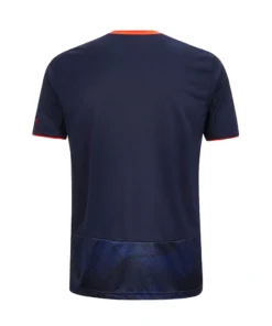 Adidas Nottingham Forest Third Kit 25/26, back view in navy, short sleeves, no name or number.