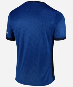 Back view of Nike Chelsea Home Kit 20/21 in blue, short sleeves, crewneck, no name or number on the jersey.
