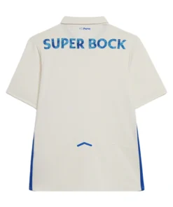 Back view of the NB FC Porto Third Kit 25/26 in off-white with short sleeves, and polo collar, no name or number.