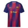 Nike FC Barcelona x Ed Sheeran Home Kit 25/26, front view, iconic blaugrana colors, crewneck, short sleeves.