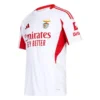 Front view of the SL Benfica Third Kit 25/26 by adidas in white with v-neck and short sleeves.