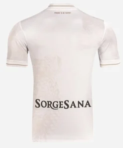 EA7 SSC Napoli Away Kit 25/26, off-white jersey with short sleeves, back view, no name or number.