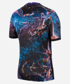 Back view of Tottenham Hotspur Away Kit 21/22 by Nike, dark base with full-coverage graphic print, no name or number.