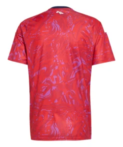 Back view of adidas Costa Rica Home Jersey 2026, red, short sleeves, no name or number, ‘Pura Vida’ on back neck