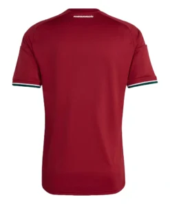 Back view of adidas Hungary Home Kit 2026, red base, short sleeves, no name or number.