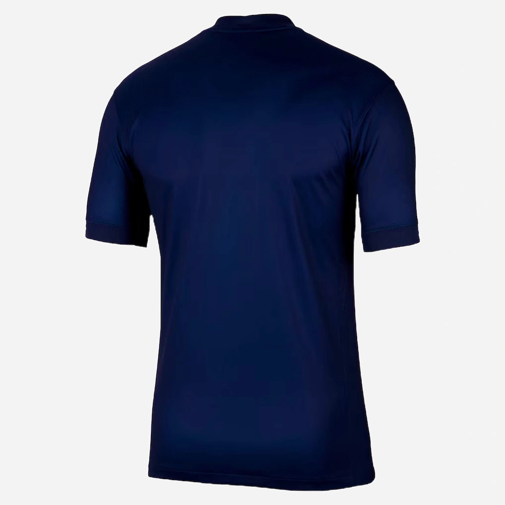 Back view of PSG Home Kit 25/26 by Nike, midnight blue, V-neck, short sleeves, no name or number.