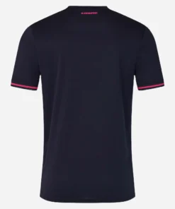Back view of the Castore Everton Fourth Kit 25/26, back view in dark blue with pink details, no name or number.