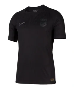 Norway Away Kit 2026 by Nike, front view in blackout design with subtle Viking details.