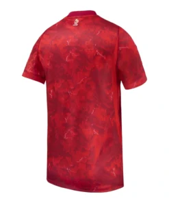 Back view of Poland Away Kit 2026 by Nike in deep red with white accents, no name or number.
