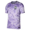 Nike South Korea Away Kit 2026, front view, Space Purple design, floral pattern, short sleeves, crew neck collar.