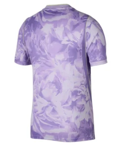 Nike South Korea Away Kit 2026, back view, Space Purple base, floral pattern, no name or number.