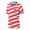 Nike USA Home Jersey 2026, front view with red, white, and blue design, crewneck collar and short sleeves.