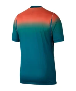 Back view of the Australia 2026 World Cup Away Kit, featuring the coral-to-green gradient and no name or number.
