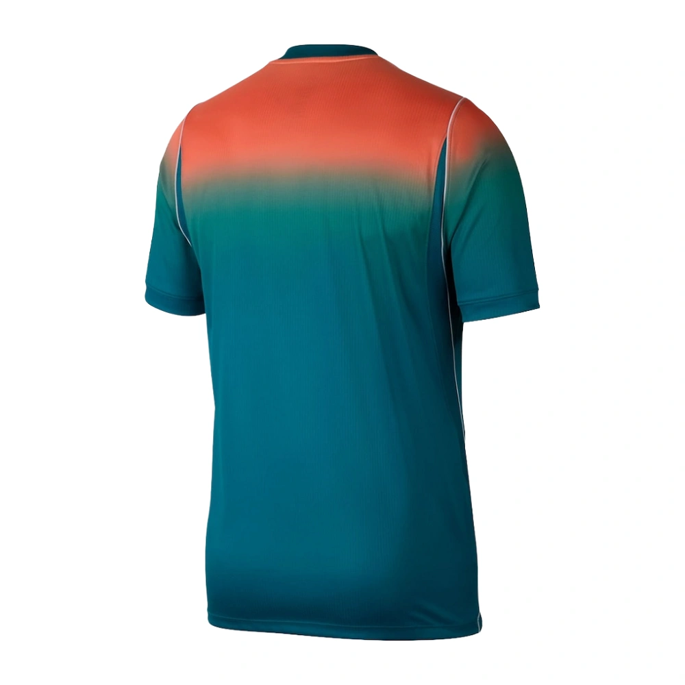 Back view of the Australia 2026 World Cup Away Kit, featuring the coral-to-green gradient and no name or number.