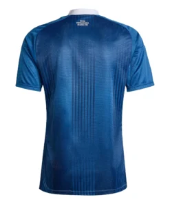 Clean back view of the deep blue Greece Away Kit 2026 with no player name or squad number printed on it.