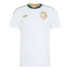 Saudi Arabia Away Kit 2026, front view, crisp white design with sleek khaki accents and crew neck.