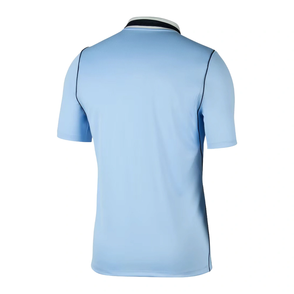 Nike Uruguay Home Jersey 2026, back view, sky blue base with a navy back collar, blank design with no name or number.