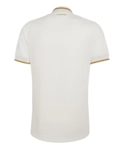 Back view, Venezuela Away Jersey 2026 by adidas, off-white base, short sleeves, LA VINOTINTO neck print, no name or number.
