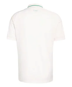 Adidas Wales Away Kit 2026, back view, cream base with "CYMRU" text on back neck, short sleeves, no name or number.