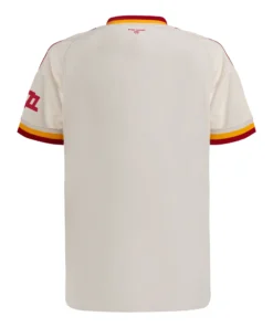 Back view of the adidas AS Roma Away Jersey 26/27 without name or number, showing short sleeves and ROMA CHIAMÒ neck detail.