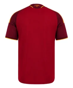 Back view of the adidas AS Roma Home Jersey 26/27 with no name or number, showing the back neck sign-off detail.