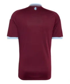 Back view of the adidas Aston Villa Home Jersey 26/27 in claret with a light blue back-neck lion and no name or number.