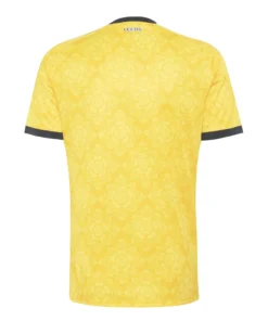 Blank yellow back of the adidas Leeds United Away Jersey 26/27 without name or number.
