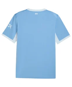 Back view of the Puma Manchester City Home Jersey 26/27 in sky blue gradient with short sleeves and no name or number.