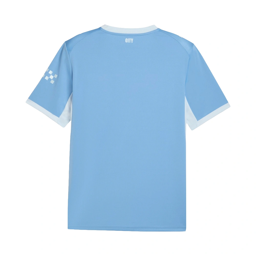 Back view of the Puma Manchester City Home Jersey 26/27 in sky blue gradient with short sleeves and no name or number.