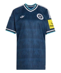 Front view of the adidas Newcastle United Away Kit 26/27 in night navy with vintage club crest and Trefoil logo.